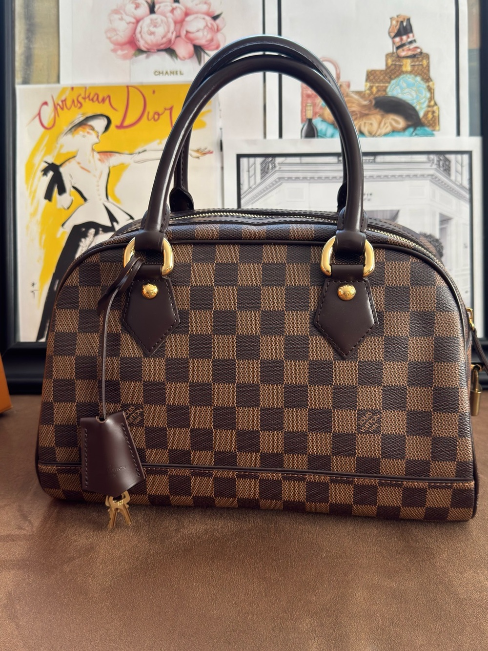 Louis Vuitton Duomo Boston Bag Damier Ebene